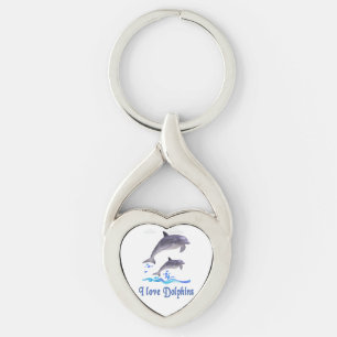 Dolphin Love Key Ring