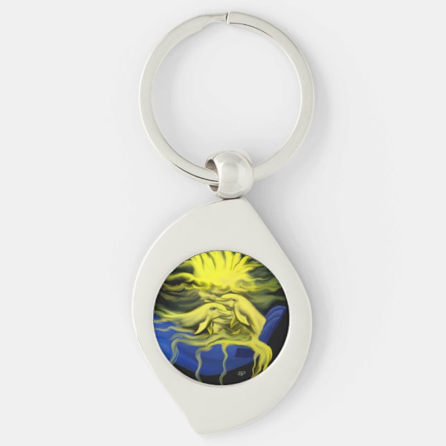 Dolphin Love Key Ring (Front)