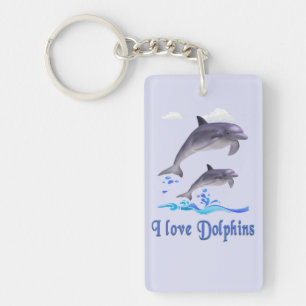 Dolphin Love Key Ring