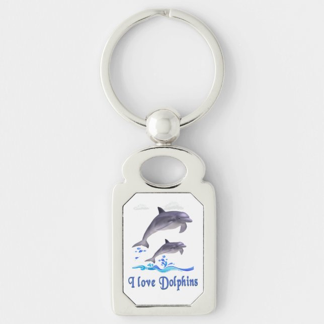 Dolphin Love Key Ring (Front)