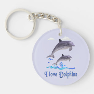 Dolphin Love Key Ring
