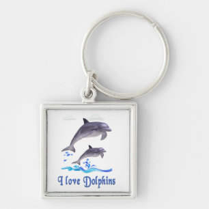 Dolphin Love Key Ring