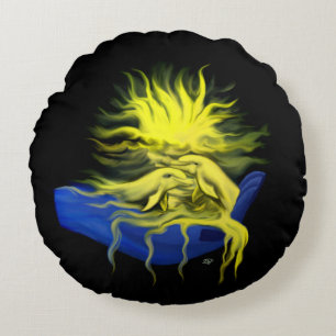 Dolphin Love Round Cushion