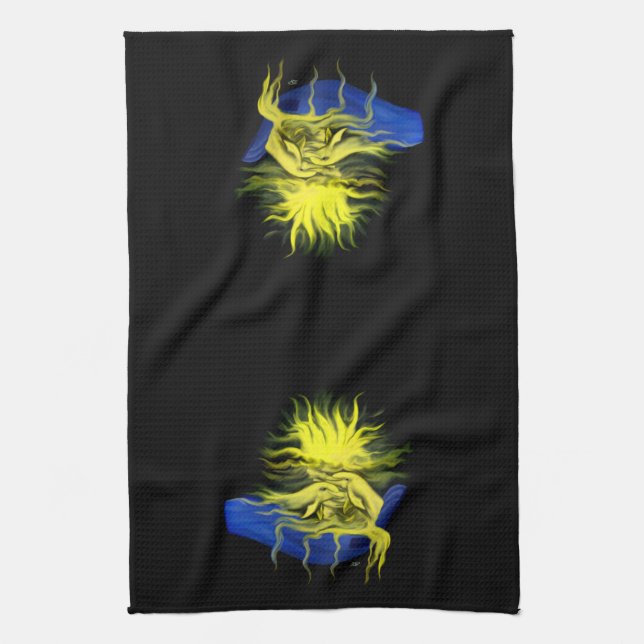 Dolphin Love Tea Towel (Vertical)