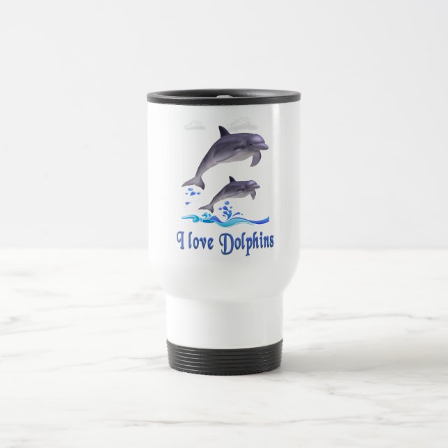 Dolphin Love Travel Mug (Center)