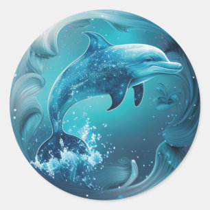 Dolphin Lover  Classic Round Sticker