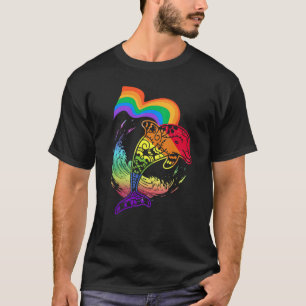 Dolphin Lover LGBTQ Gay Lesbian Design For Queer S T-Shirt