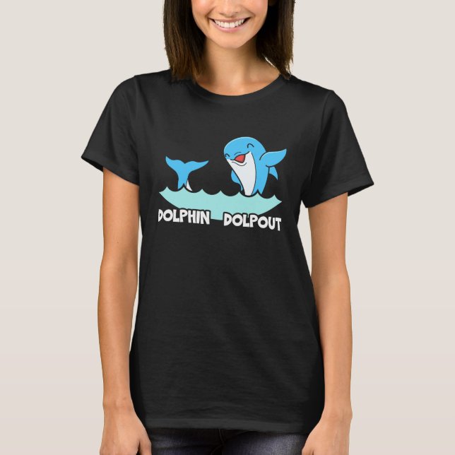 Dolphin Lover Marine Biology Underwater Animal 9 T-Shirt (Front)