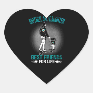 Dolphin Lover | Mum And Daughter Are Best Friends Heart Sticker