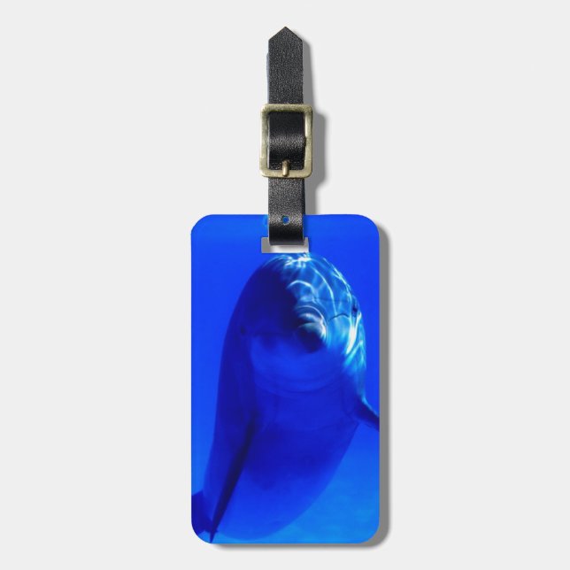 Dolphin Luggage Tag. Luggage Tag (Front Vertical)