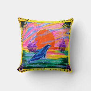 Dolphin Magic Throw Pillow