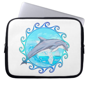 Dolphin Maori Sun Laptop Sleeve