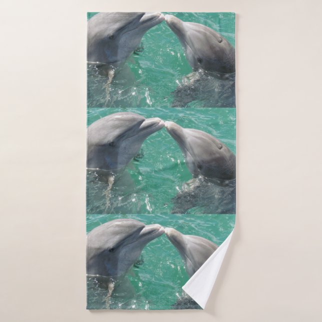 Dolphin Marine Animal Swim Dive Destiny Destiny's Bath Towel Set (Bath Towel)