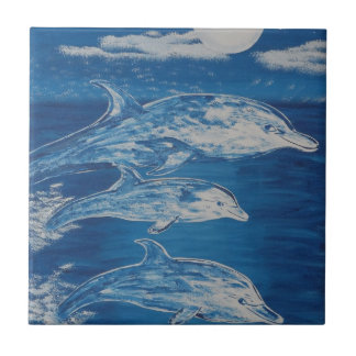 Dolphin Midnight Swim Tile