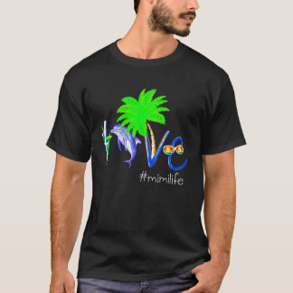 Dolphin Mimilife  Coconut Dolphin And Beach Campin T-Shirt