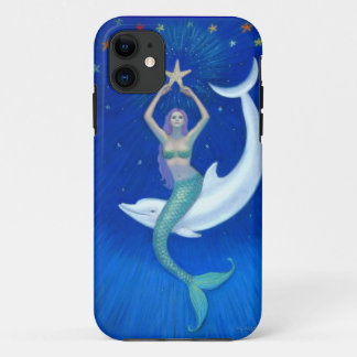 Dolphin Moon Mermaid Fantasy Art iPhone 5 Case