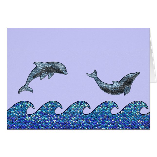 dolphin mosaic (Front Horizontal)