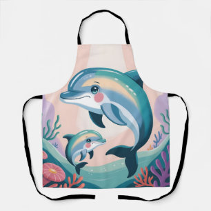 Dolphin Mum and Baby Apron