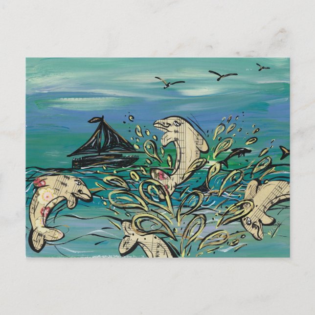 Dolphin Music postcards (Front)