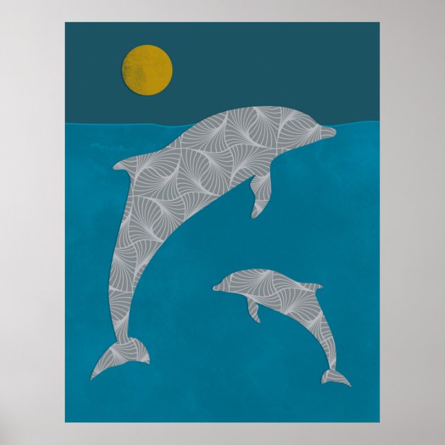 Dolphin Nautical   Poster (Front)