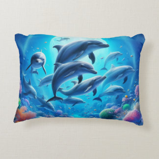 dolphin nursery decorative cushion