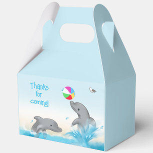 Dolphin Ocean Birthday Party Favour Box