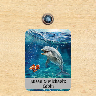 Dolphin Ocean Personalised Sea Magnet