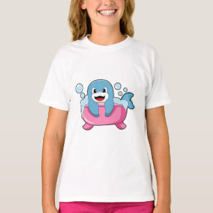 Dolphin on Bathtub T-Shirt