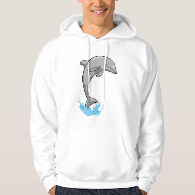 Dolphin over Water Hoodie (Front)