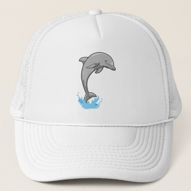 Dolphin over Water Trucker Hat (Front)