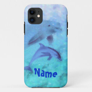 Dolphin Painting iPhone 11 Case