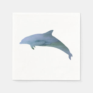 Dolphin Painting Ocean Paper Napkin