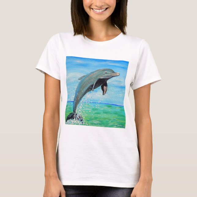 Dolphin Painting T-Shirt (Front)