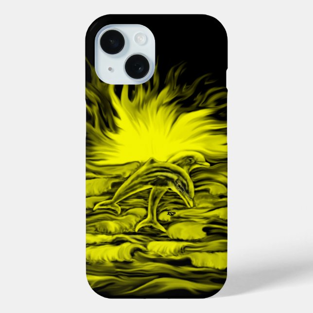 Dolphin pair in the Sunshine Case-Mate iPhone Case (Back)