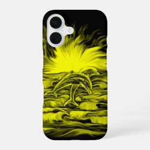 Dolphin pair in the Sunshine iPhone 16 Case