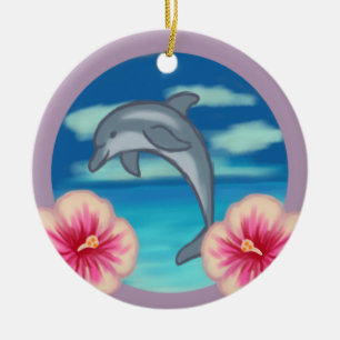 Dolphin Paradise Ceramic Tree Decoration