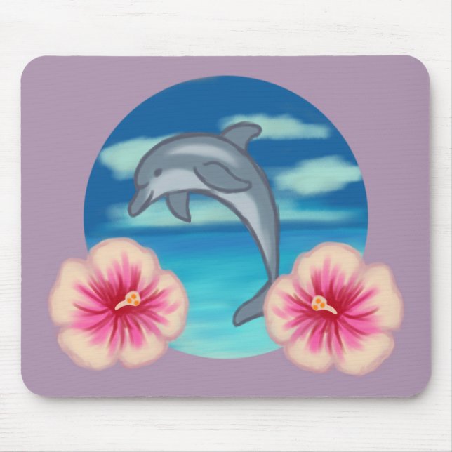 Dolphin Paradise Mouse Mat (Front)