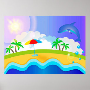 Dolphin Paradise Poster