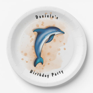Dolphin Party Paper Plate