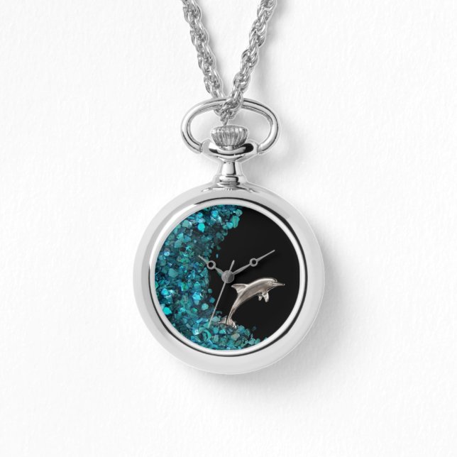 Dolphin Paua Shell Wave watch (Front)