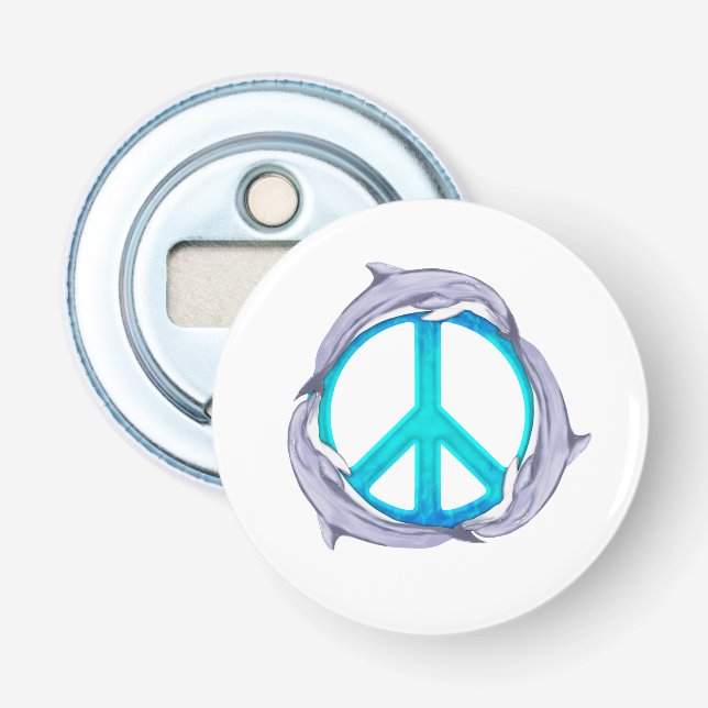 Dolphin Peace Bottle Opener (Front)