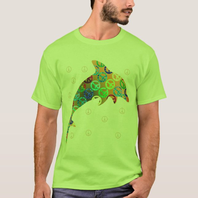 Dolphin Peace Sunday One Side Shirt (Front)