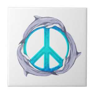 Dolphin Peace Tile