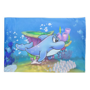 Dolphin pillowcase cartoon