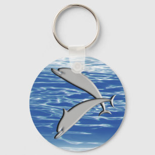 Dolphin Play Key Ring