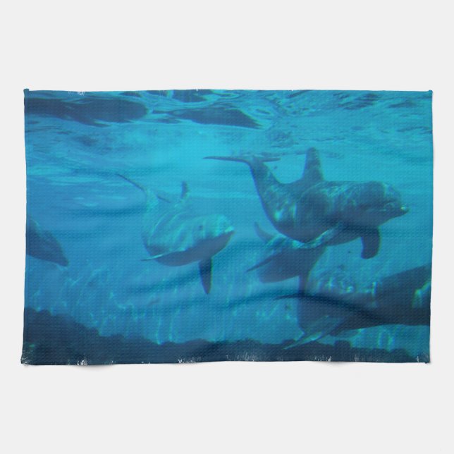 Dolphin Play Kitchen Towel (Horizontal)