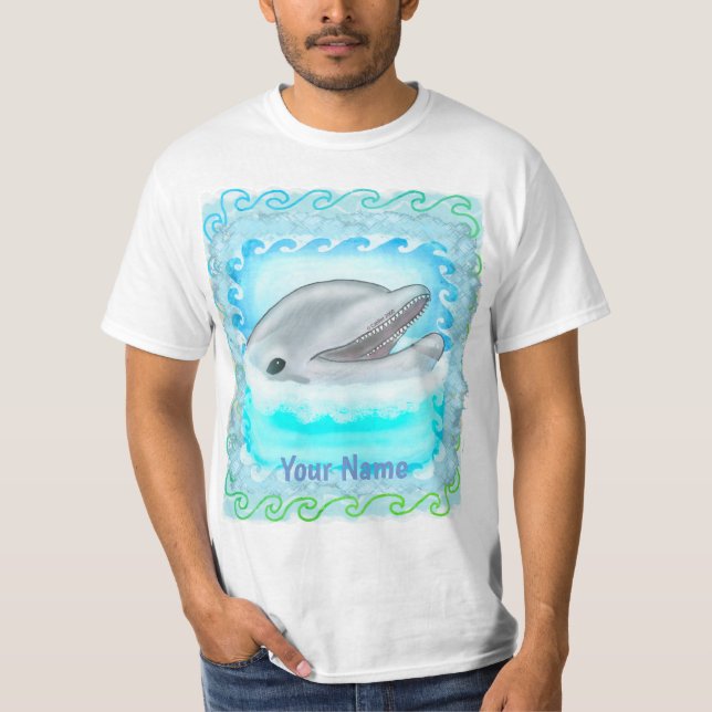 Dolphin Play  t-shirt (Front)