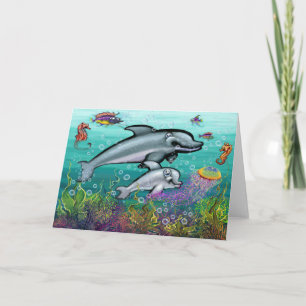 Dolphin Playground Card