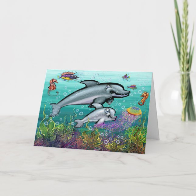 Dolphin Playground Card (Front)