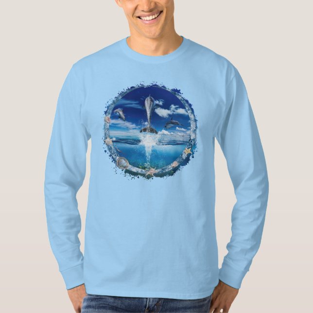 Dolphin Pod Cast Party T-Shirt (Front)